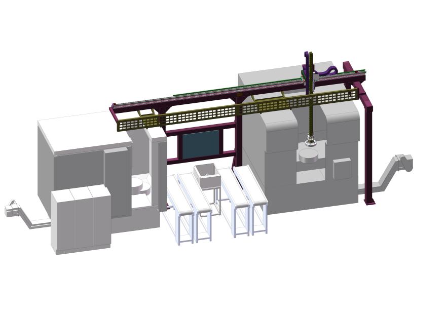 Bull-head Type Three-axis Lathe Manipulator